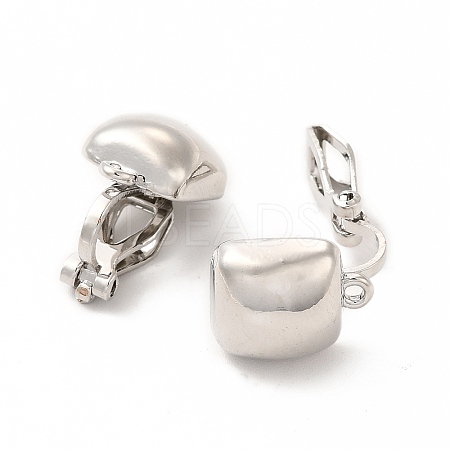 Alloy Clip-on Earring Findings X-PALLOY-M208-05P-1