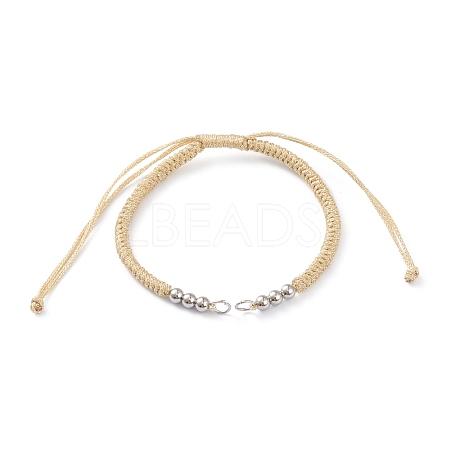 Adjustable Braided Polyester Cord Bracelet Making AJEW-JB00849-06-1