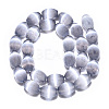 Dyed Natural Selenite Beads Strands G-T138-232B-2