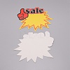 Explosive Shape & Word Sale Blank Signs Sales Price Label Tags AJEW-WH0239-22C-3