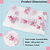 Butterfly Pattern Polyester with PET Embroidery Lace Fabric DIY-WH0419-45-2