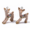 Resin Pendants X-RESI-T028-67-3