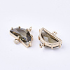 Transparent Glass Links connectors GLAA-T007-16A-2