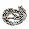 Electroplated Non-magnetic Synthetic Hematite Beads Strands G-T061-54H-2