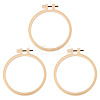 Plastic Imitation Bamboo Cross Stitch Embroidery Hoops TOOL-TADJ0001-03C-1