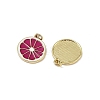 Brass Enamel Pendants KK-H072-14G-04-3