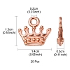 Zinc Alloy Charms PALLOY-YW0001-13RG-RS-4