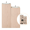 Wood Candle Holder AJEW-WH0268-006-4
