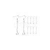DICOSMETIC 20 Pairs Brass Earring Hooks KK-DC0002-73-8