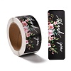 Flower Pattern Paper Gift Tag Stickers DIY-C011-01A-1