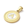 Ion Plating(IP) 304 Stainless Steel Pendants STAS-I204-A-G-2