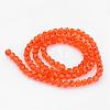 Transparent Glass Bead Strands GLAA-G013-4mm-70-2