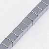 Electroplate Non-magnetic Synthetic Hematite Beads Strands G-J170A-2x2mm-M-4
