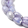 Electroplate Glass Beads Strands GLAA-D013-05E-3