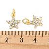 Rack Plating Brass Micro Pave Clear Cubic Zirconia Pendants LS-KK-B093-12B-G-3