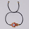 Colorful Beaded Woven Palm Eye Bracelet Ethnic Style Gift for Friend KS3758-2-1