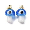 Handmade Lampwork Pendants LAMP-S069-06G-07-1