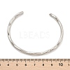 Non-Tarnish 304 Stainless Steel Cuff Bangles BJEW-H323-01P-5