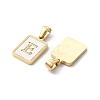 Ion Plating(IP) 304 Stainless Steel Pave Shell Pendants X-STAS-G327-01G-E-2