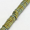 Electroplate Non-magnetic Synthetic Hematite Beads Strands G-J165-4mm-06-3