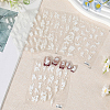 4Pcs 4 Styles Flower Pattern Self Adhesive PET Nail Art Stickers Decals MRMJ-SP0001-22-3