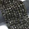 Natural Silver Obsidian Beads Strands G-K389-A41-01-2