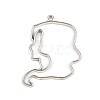 Zinc Alloy Open Back Bezel Pendants PALLOY-D580-05P-E-1