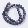 Natural Weathered Agate Beads Strands G-G589-8mm-M-2