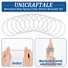 Unicraftale 60Pcs Minimalist Steel Spring Chain Stretch Bracelets Set TWIR-UN0001-12P-5