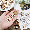 60Pcs Wood Pendants WOOD-FH0002-30A-3