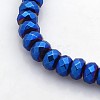 Electroplate Non-magnetic Synthetic Hematite Beads Strands G-J208F-02-1