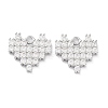 Brass Micro Pave Clear Cubic Zirconia Charms KK-F871-46P-1
