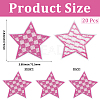 20Pcs Polyester Clothing Patches DIY-CY0002-35B-2