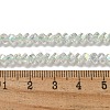 Electroplate Glass Beads Strands GLAA-Q105-04X-3