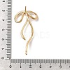 Brass Stud Earring Finding KK-U061-14A-G-4