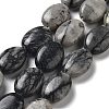 Natural Netstone Beads Strands G-P528-M13-01-1