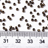 Electroplate Glass Seed Beads X-SEED-S042-01B-02-4