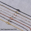 Brass Cable Chains Necklace Making MAK-PH0002-08-3