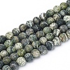 Natural Silver Line Jasper Beads Strands G-L549-01-6mm-1