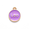 Alloy Enamel Pendants ENAM-S124-01B-01G-3
