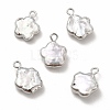 Baroque Natural Keshi Pearl Connector Charms PEAR-P004-22A-P01-1