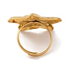 Ion Plating(IP) 304 Stainless Steel Star Open Cuff Rings RJEW-M047-06G-3