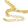 Brass Curb Chains Necklace NJEW-A005-02G-5