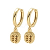 Brass Cubic Zirconia Hoop Earrings EJEW-Q015-01G-D-2