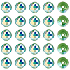 80Pcs AB Color Plated Glass Beads EGLA-PA0001-41C-7