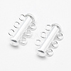 Sterling Silver Slide Lock Clasps STER-K035-02-3