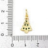 Christmas Brass Micro Pave Cubic Zirconia Pendants LS-KK-K411-02G-3