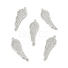 Brass Micro Pave Clear Cubic Zirconia Connector Charms KK-E068-VB062-1