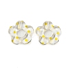 Transparent Printed Acrylic Beads OACR-H124-05A-01-1