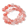 Cherry Quartz Glass Beads Strands G-H023-B10-01-3